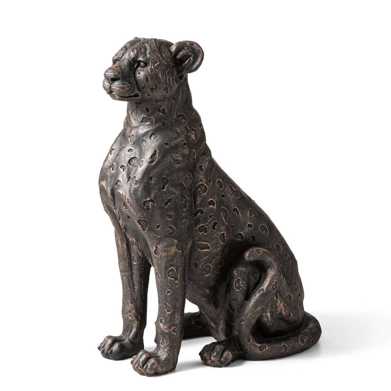 Glitzhome® 23.25" MGO Bronze Leopard Statue